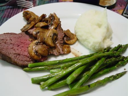 Beef Tenderloin and Mashed Potatoes