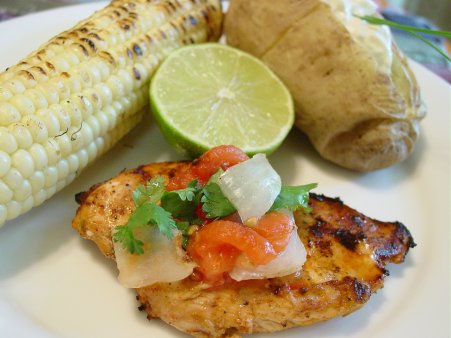 Chicken and Corn on the Grill